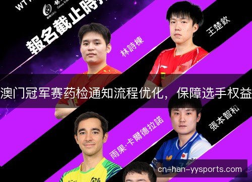 澳门冠军赛药检通知流程优化，保障选手权益